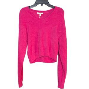 NWT Chelsea & Violet Girls Fuzzy Pink Sweater XL Size 16 New